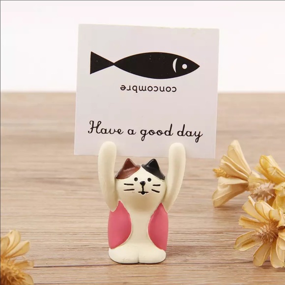 Cartoon Panda Black Cat Memo Clip Card Holder Photo Stand Decoration Organizer - Picture 5 of 9